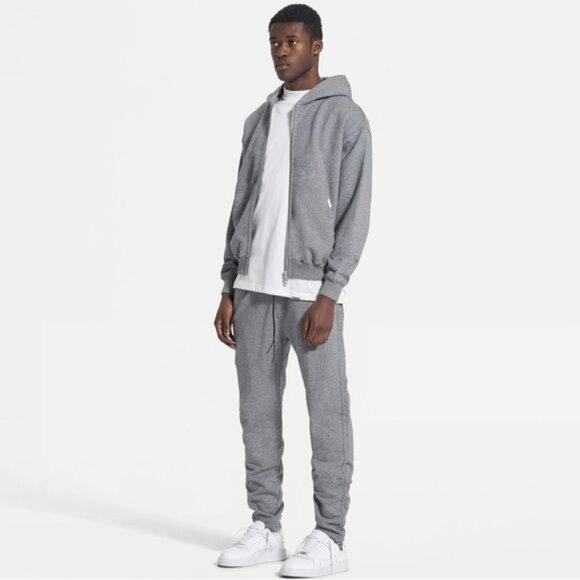BLANKS Represent Sweatpant in Grey Melange - Picture 2 of 5